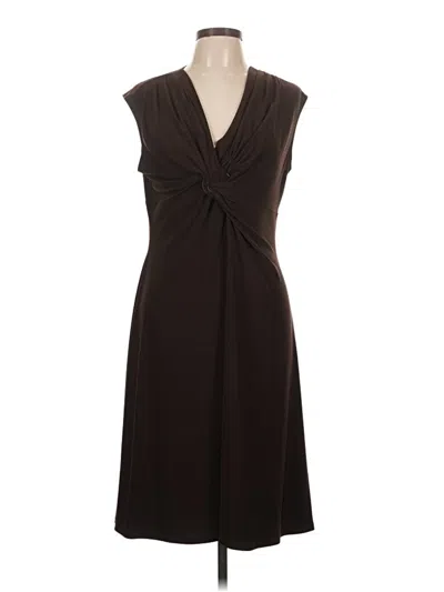 Pre-owned Chaps Casual Dress In Brown