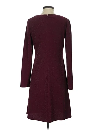 Pre-owned Chaps Casual Dress In Burgundy