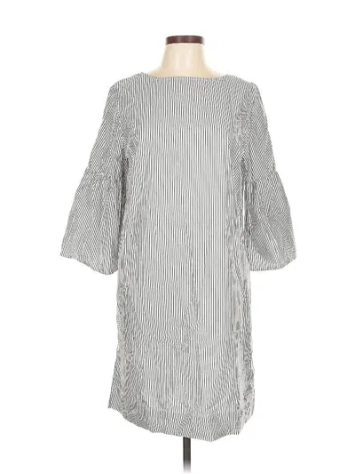 Pre-owned Chaps Casual Dress In Gray