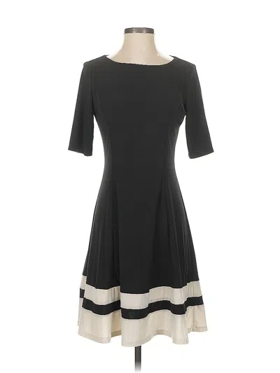 Pre-owned Chaps Casual Dress In Gray