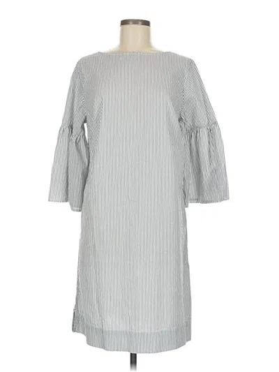 Pre-owned Chaps Casual Dress In Gray