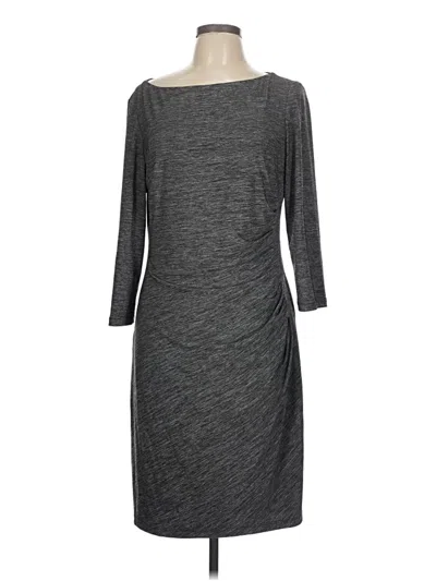Pre-owned Chaps Casual Dress In Gray