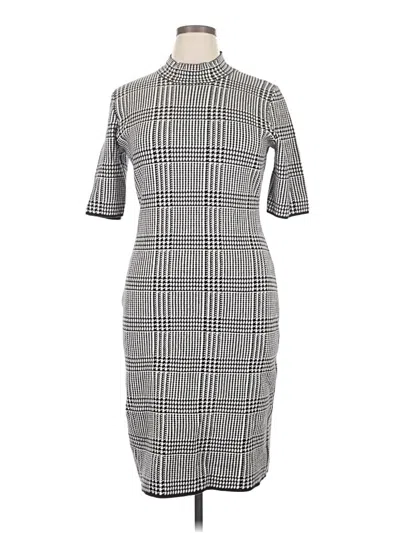 Pre-owned Chaps Casual Dress In Gray