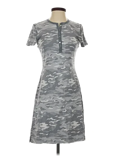 Pre-owned Chaps Casual Dress In Gray
