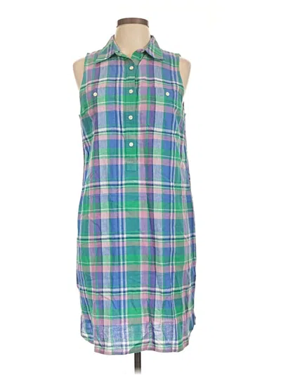 Pre-owned Chaps Casual Dress In Green