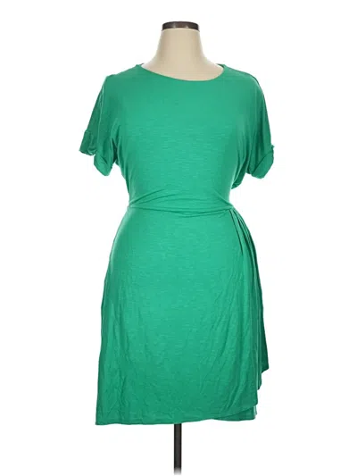 Pre-owned Chaps Casual Dress In Green