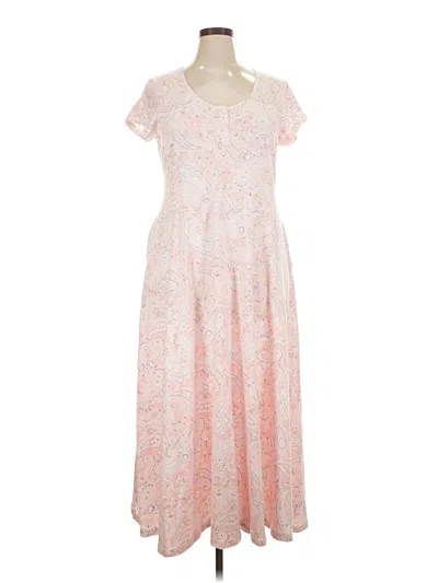 Pre-owned Chaps Casual Dress In Pink