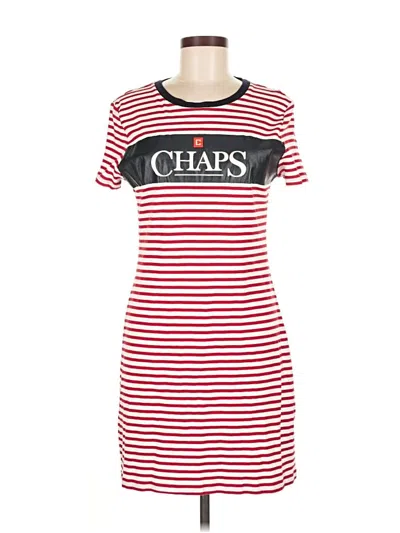 Pre-owned Chaps Casual Dress In Red
