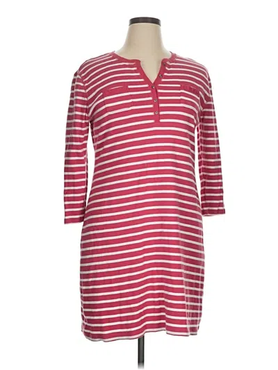 Pre-owned Chaps Casual Dress In Red