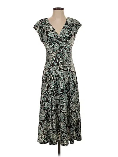 Pre-owned Chaps Casual Dress In Teal