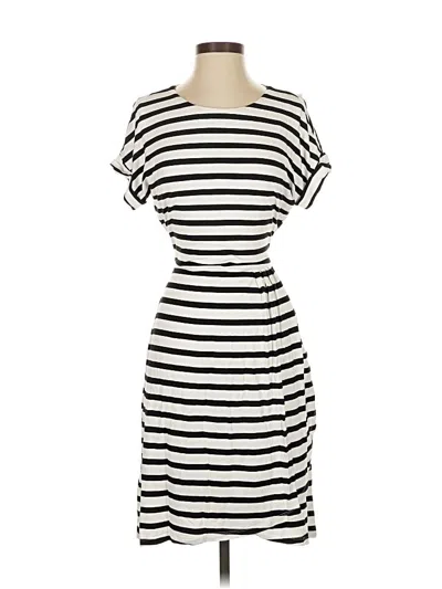 Pre-owned Chaps Casual Dress In White