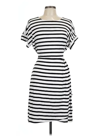 Pre-owned Chaps Casual Dress In White
