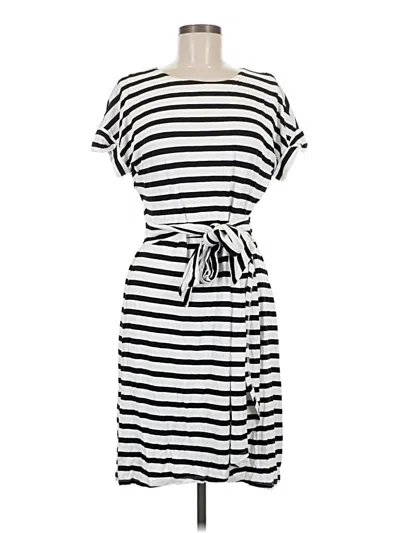 Pre-owned Chaps Casual Dress In White