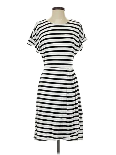 Pre-owned Chaps Casual Dress In White