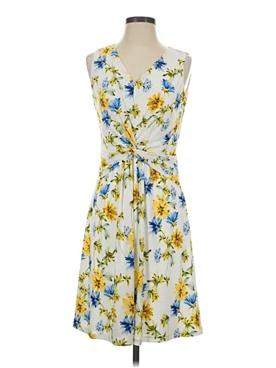 Pre-owned Chaps Casual Dress In Yellow