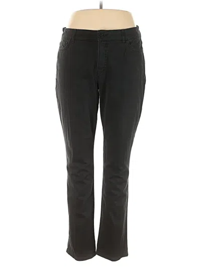 Pre-owned Chaps Casual Pants In Black
