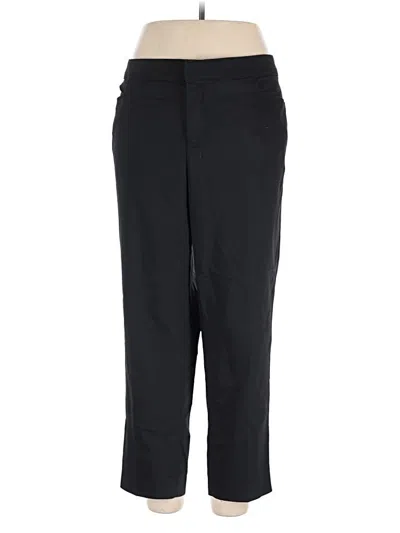 Pre-owned Chaps Casual Pants In Black