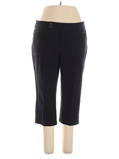 Pre-owned Chaps Casual Pants In Black