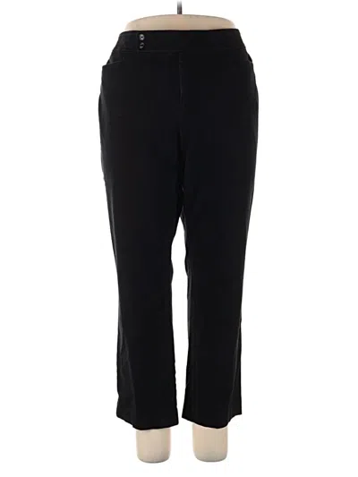 Pre-owned Chaps Casual Pants In Black
