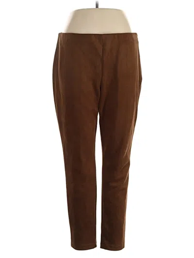 Pre-owned Chaps Casual Pants In Brown