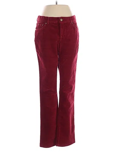 Pre-owned Chaps Casual Pants In Burgundy