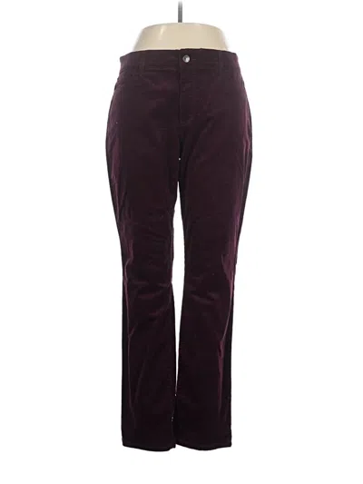 Pre-owned Chaps Casual Pants In Burgundy