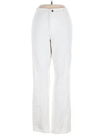 Pre-owned Chaps Casual Pants In White