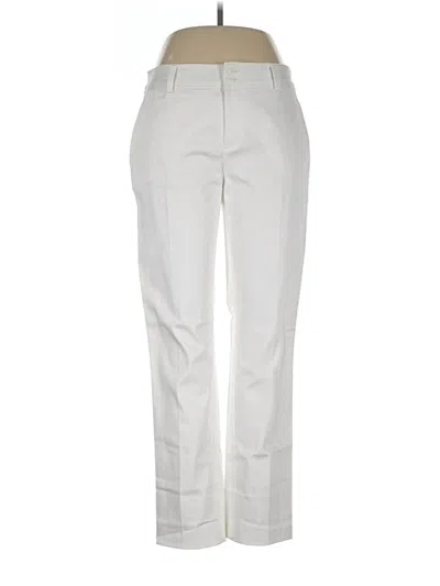 Pre-owned Chaps Casual Pants In White