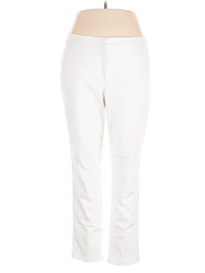 Pre-owned Chaps Casual Pants In White