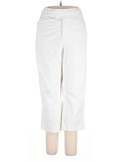 Pre-owned Chaps Casual Pants In White