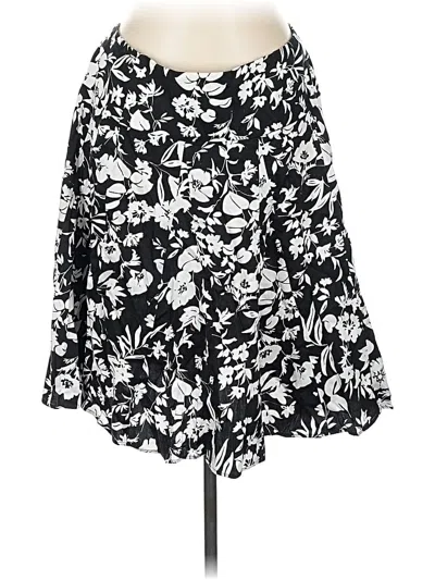 Pre-owned Chaps Casual Skirt In Black