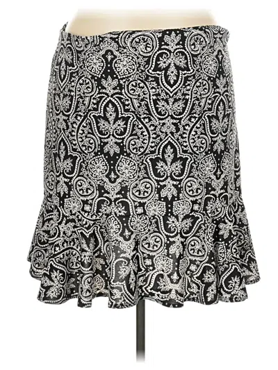 Pre-owned Chaps Casual Skirt In Black