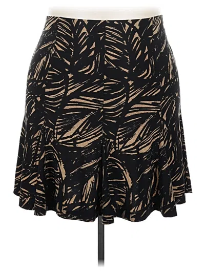 Pre-owned Chaps Casual Skirt In Black