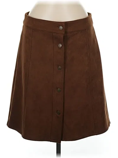 Pre-owned Chaps Casual Skirt In Brown
