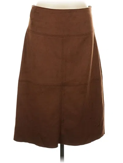 Pre-owned Chaps Casual Skirt In Brown