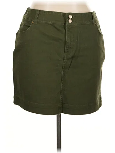 Pre-owned Chaps Casual Skirt In Green
