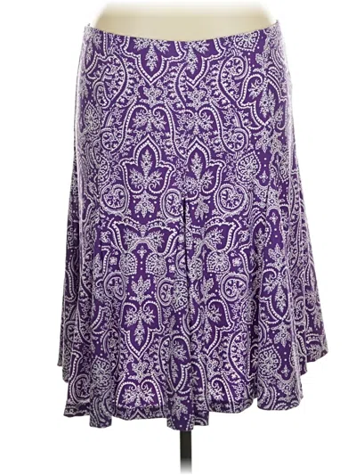 Pre-owned Chaps Casual Skirt In Purple