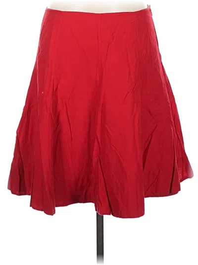 Pre-owned Chaps Casual Skirt In Red