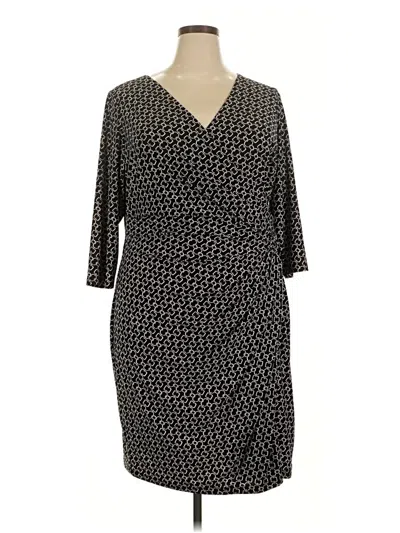 Pre-owned Chaps Cocktail Dress In Black