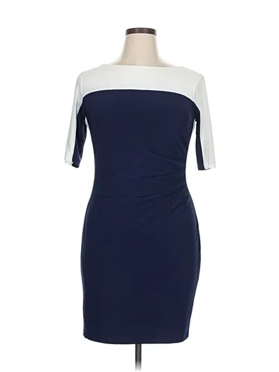 Pre-owned Chaps Cocktail Dress In Blue