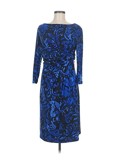 Pre-owned Chaps Cocktail Dress In Blue