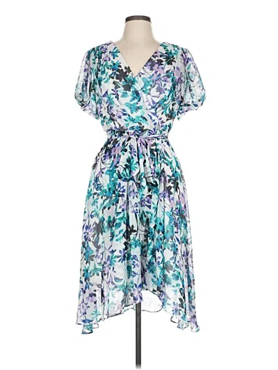 Pre-owned Chaps Cocktail Dress In Blue