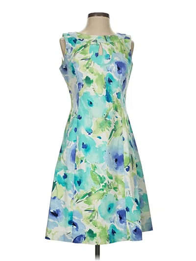 Pre-owned Chaps Cocktail Dress In Blue