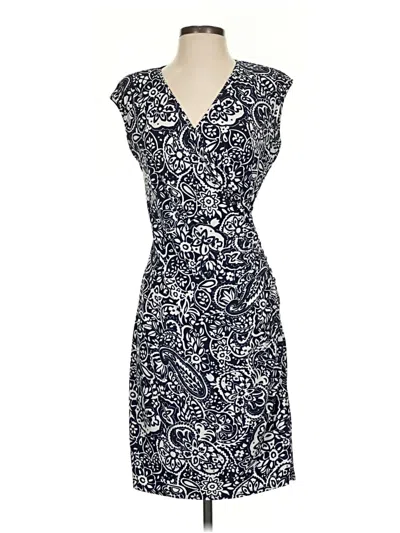 Pre-owned Chaps Cocktail Dress In Blue