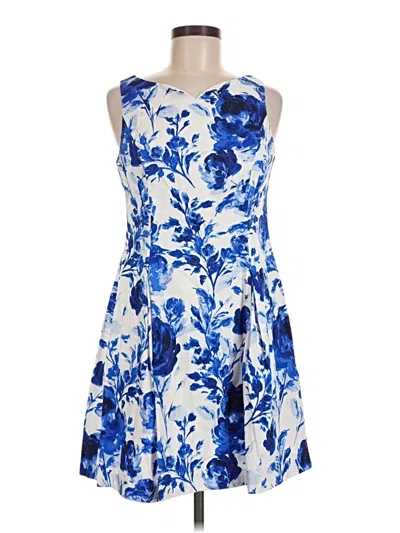 Pre-owned Chaps Cocktail Dress In Blue