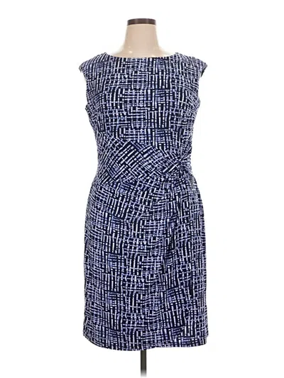 Pre-owned Chaps Cocktail Dress In Blue