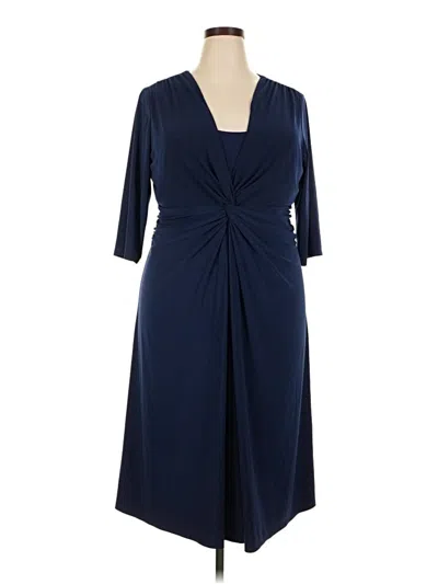 Pre-owned Chaps Cocktail Dress In Blue