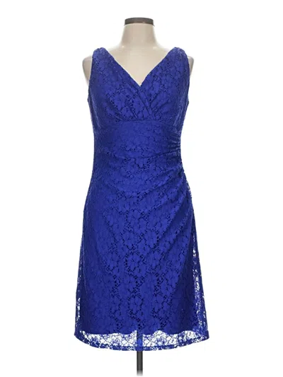 Pre-owned Chaps Cocktail Dress In Blue