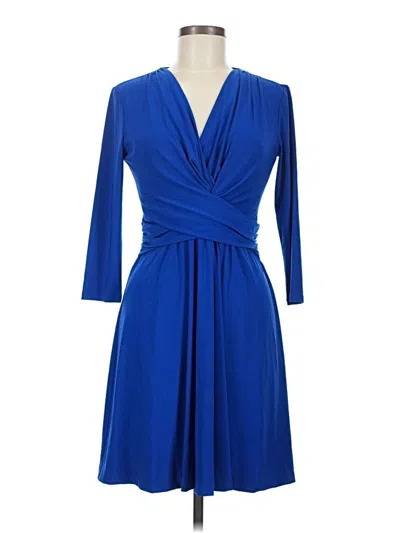 Pre-owned Chaps Cocktail Dress In Blue