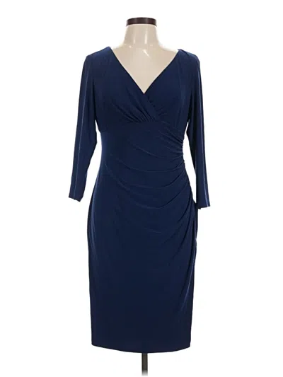 Pre-owned Chaps Cocktail Dress In Blue